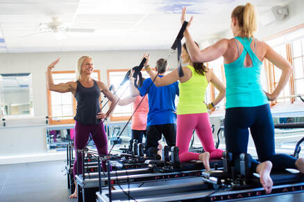Pilates reformer small group session at Energy pilates fitness